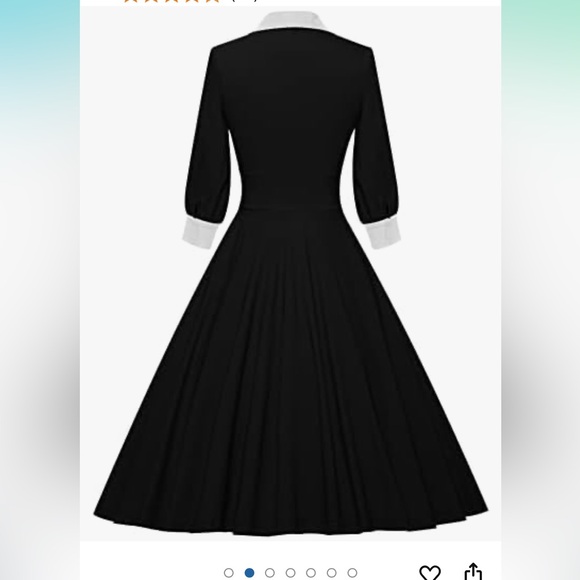 Gown Town Vintage Style faux wrap swing dress 1950’s size large New in package - Picture 2 of 11